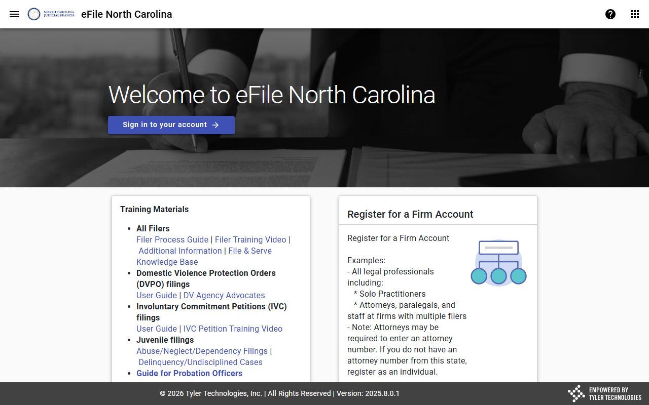North Carolina File and Serve eFiling for Gaston County District Court